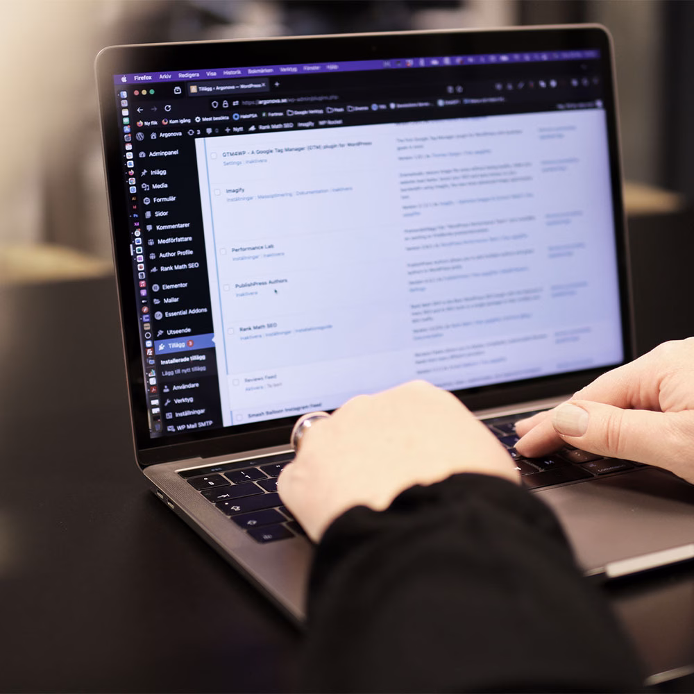 webbutveckling wordpress